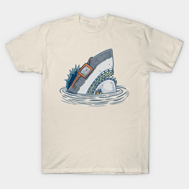 The Nerd Shark T-Shirt by nickv47